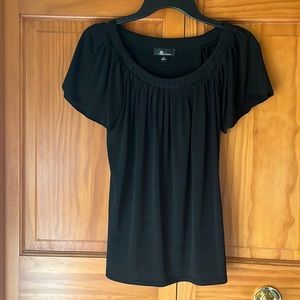 Black Flowy Blouse